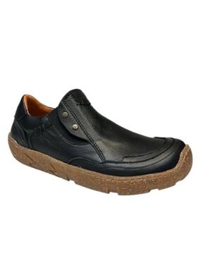 Roamers Enid Black Leather Shoes | 38